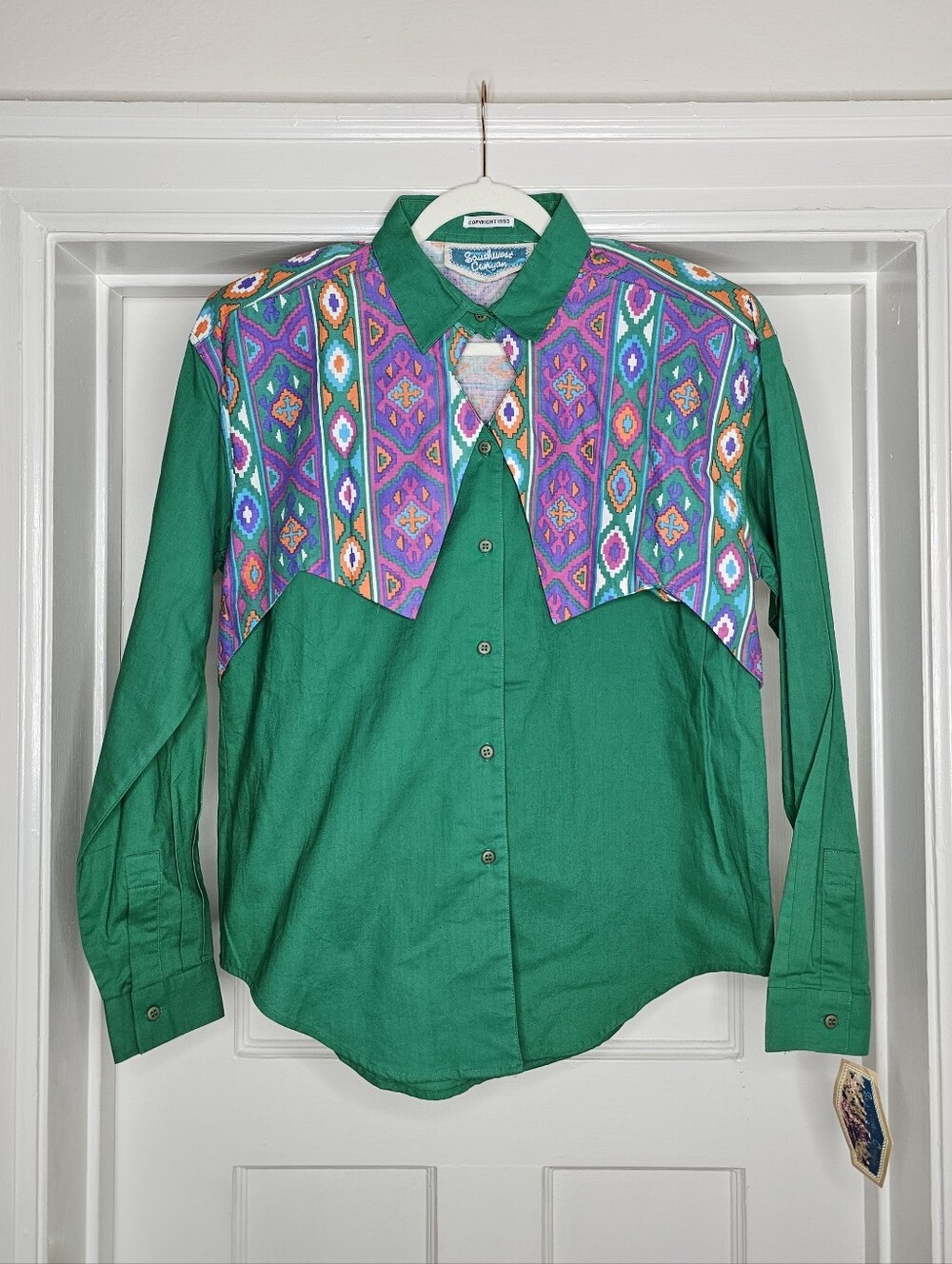 VTG 90s Southwest Canyon Button-Up Western Shirt